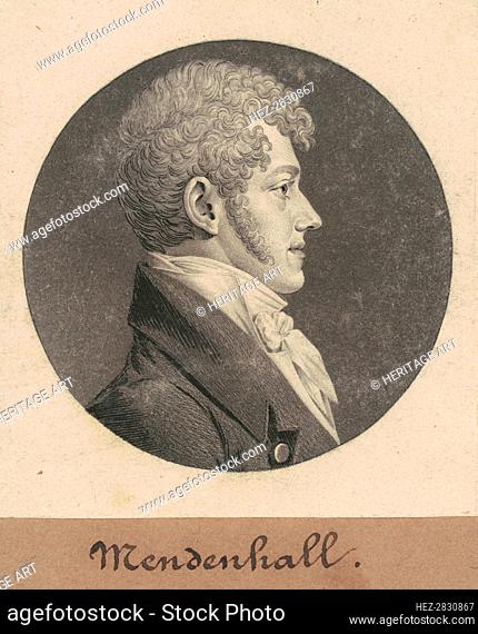 Thomas Mendenhall, Jr., 1809. Creator: Charles Balthazar Julien Févret de Saint-Mémin