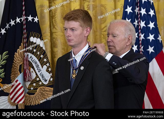 United States President Joe Biden awards Public Safety Officer Medals of Valor for “extraordinary valor above and beyond the call of duty