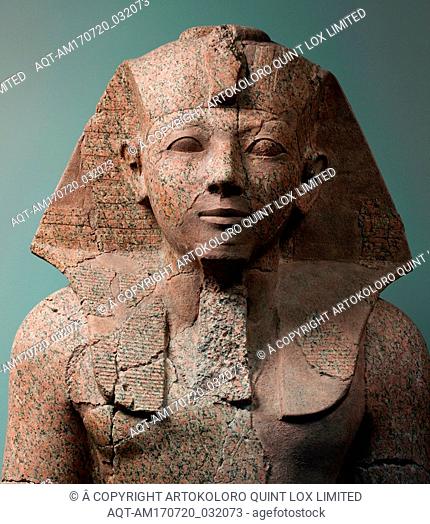 Large Kneeling Statue of Hatshepsut, New Kingdom, Dynasty 18, ca. 1479â€“1458 B.C., From Egypt, Upper Egypt, Thebes, Deir el-Bahri