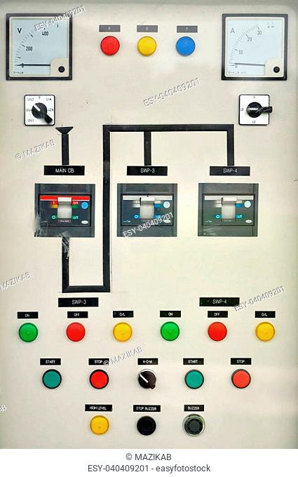 Electric control system in an office building
