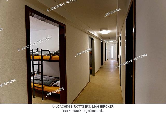 Refugee shelter, Plieningen, Stuttgart, Baden-Württemberg, Germany