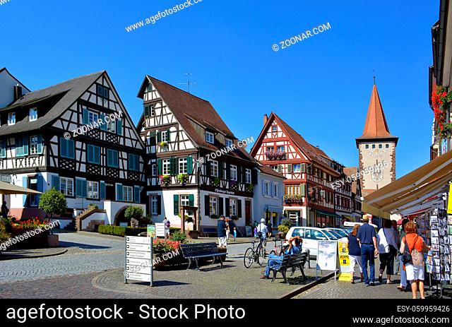 Schwarzwald, Gengenbach, Fachwerkhäuser, Obertor, Altstadt