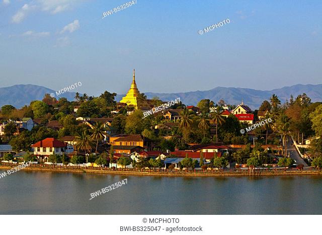 Wat Jong Kham located near Naung Tung Lake, Burma, Kengtung, Kyaingtong