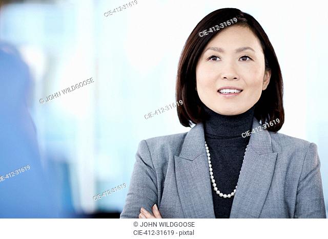 Smiling businesswoman