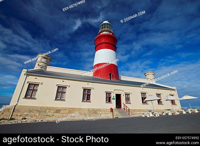 Cape Agulhas Lighthouse is situated at the Southern most tip of Africa