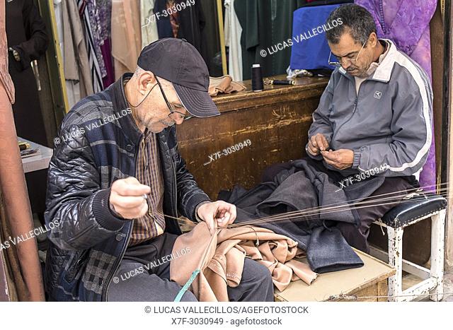 Souk of the tailors, Medina, Meknes. Morocco