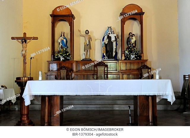 Altar of the church in San Juan del Sur, Nicaragua, Central America