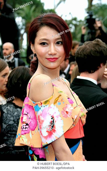 Chinese model and TV Presenter Li Siyu attends the premiere of ""Jeune Et Jolie"" during the 66th Cannes International Film Festival at Palais des Festivals in...