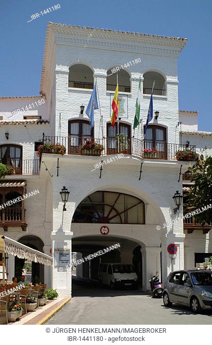 Ayuntamiento, town hall, Nerja, Province of Malaga, Andalusia, Costa del Sol, Spain, Europe