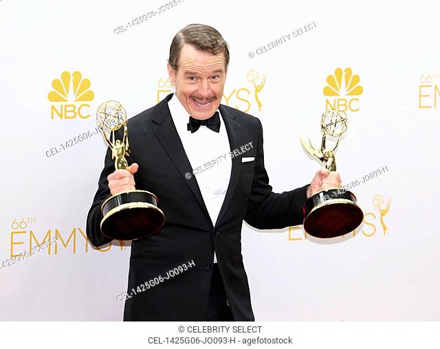 Bryan Cranston, Outstanding Lead Actor in a Drama Series Winner for 'Breaking Bad', also Outstanding Drama Series Winner in the press room for The 66th...