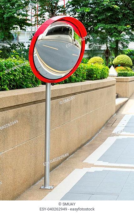 Convex Mirror Stock Photos And Images, Why Are Convex Mirrors Used In Parking Lots