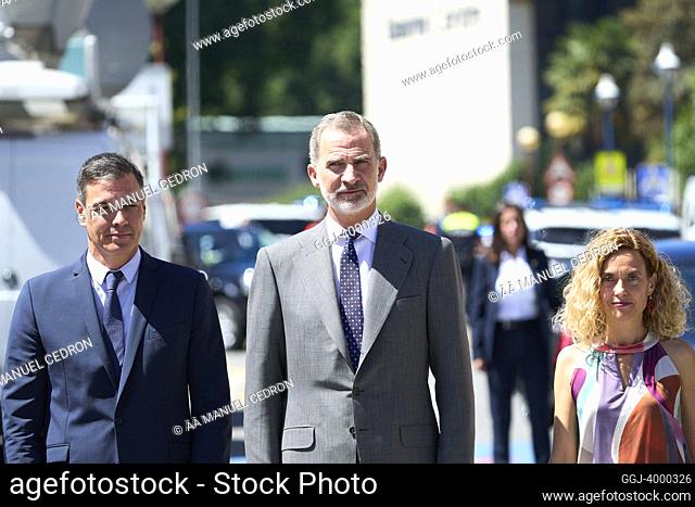 King Felipe VI of Spain, Pedro Sanchez, Prime Minister, Meritxell Batet attends Tribute to the Victims of Terrorism on the occasion of the 25th anniversary of...