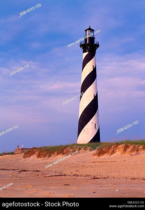 USA, North Carolina, Cape Hatteras National Seashore, Cape Hatteras Lighthouse