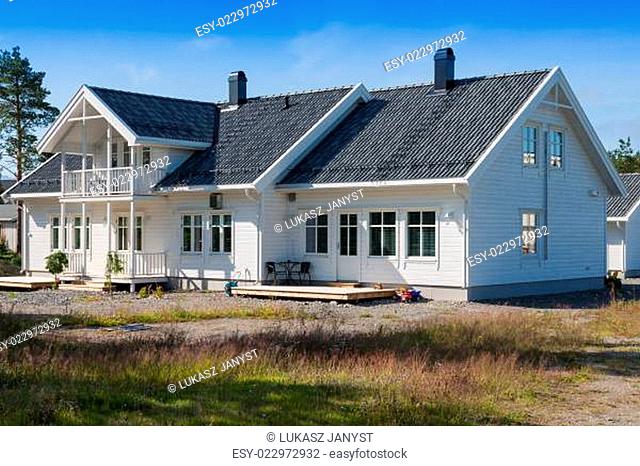 white wooden house in norway
