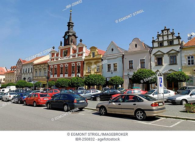 Historic city square of Chrudim, Bohemia, Czech Republic