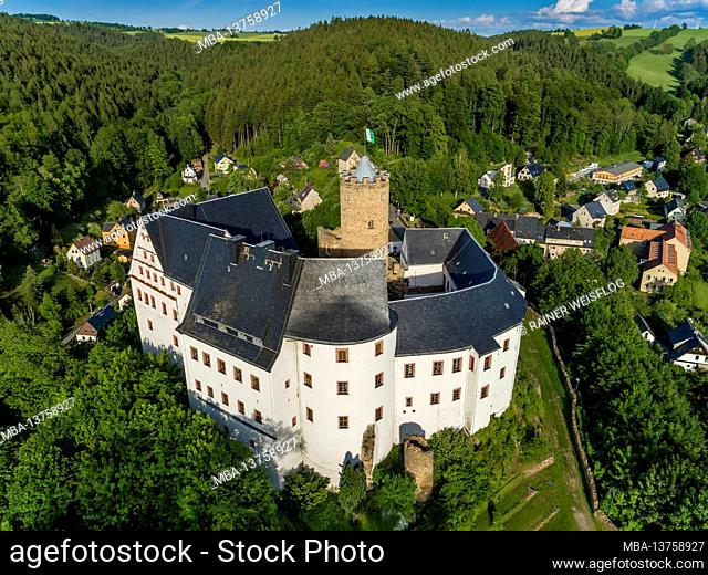 Scharfenstein Castle in the Ore Mountains