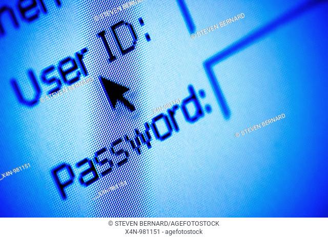 Username and password security on a website