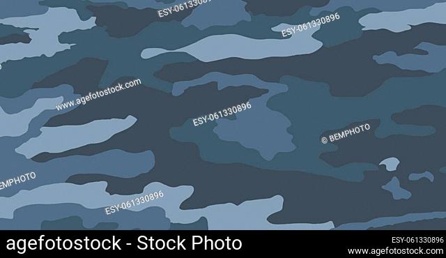 Panoramic background texture police military khaki camouflage - Vector illustration