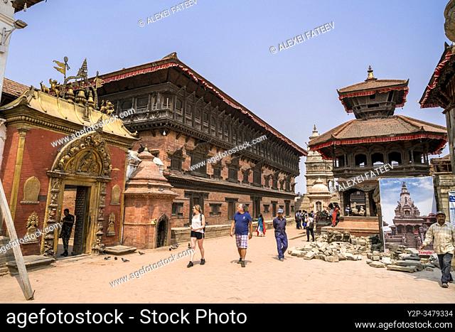 Durbar Square in Bhaktapur, Kathmandu valley, Nepal
