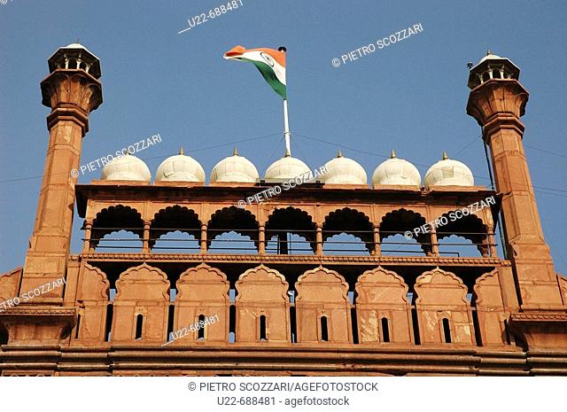 Delhi, India: the Lahore Gate at the Red Fort