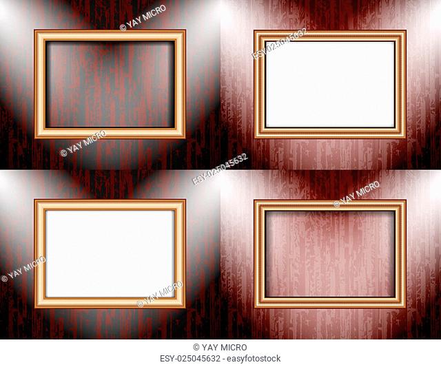 Set of Background with frames and spotlights