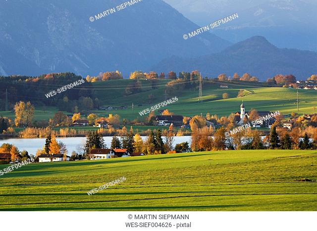 Germany, Bavaria, Upper Bavaria, Pfaffenwinkel, Riegsee