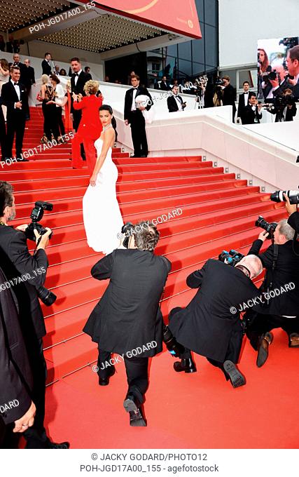 Adriana Lima Arriving on the red carpet for the film 'Nelyubov' 70th Cannes Film Festival May 18, 2017 Photo Jacky Godard