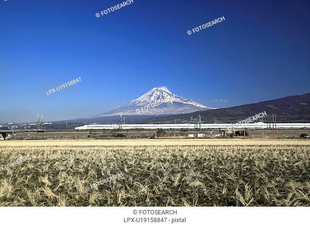 Bullet Train and Mount Fuji
