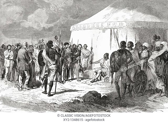 Hormuzd Rassam being received by Tewodros II in Abyssinia in 1868  Hormuzd Rassam, 1826 to 1910  Native Assyrian Assyriologist