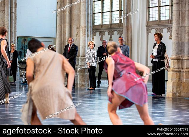 Princess Margriet of The Netherlands at the Eusebiuskerk in Arnhem, on September 17, 2020, to attend the world premiere of Introdans performance sustained...