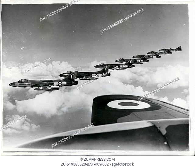 Mar. 20, 1958 - 20-3-58 British official photograph (Air Ministry). Issued by Central Office of Information, London ?¢‚Ç¨‚Äú No. 208 Squadron, R.A.F
