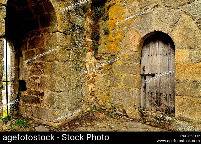 Small gate in the castle of Monforte de Lemos, Lugo, Spain
