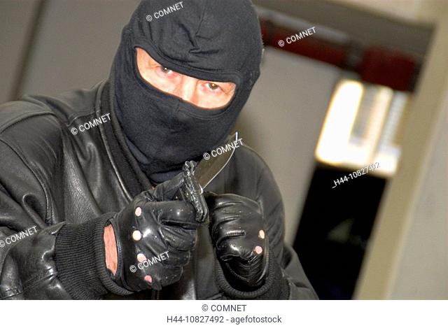 disguised man, disguised, mask, knife, gangster, burglar, danger, threat, raid, criminal, threatening, threat, weapon
