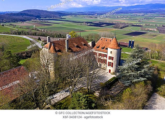 Bavois Castle, Chateau de Bavois, Bavois, Vaud, Switzerland