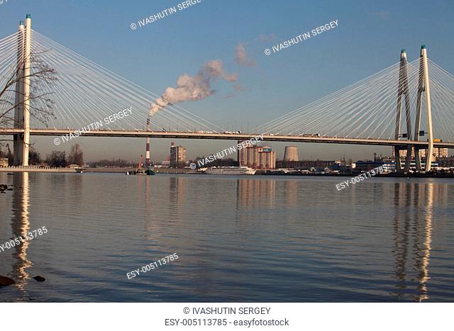 modern cable-stayed bridge