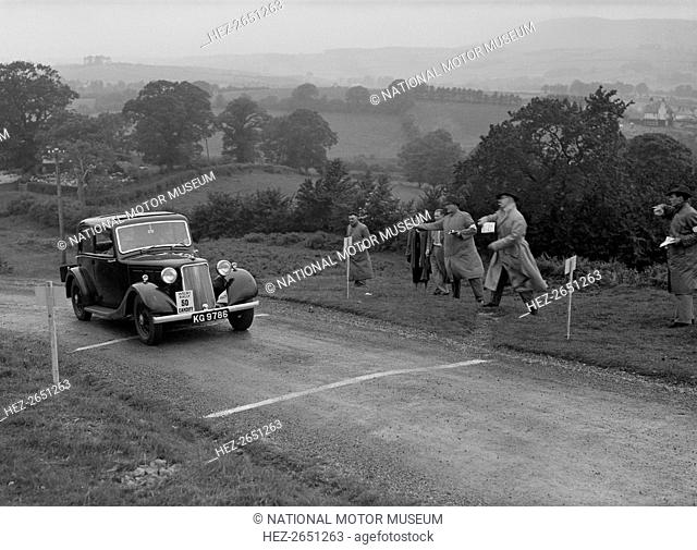 Armstrong-Siddeley of HK Roberts competing in the South Wales Auto Club Welsh Rally, 1937 Artist: Bill Brunell