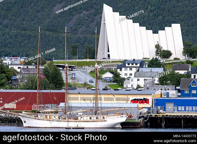 Norway, Troms og Finnmark, the Ice Sea Cathedral landmark of Tromsø