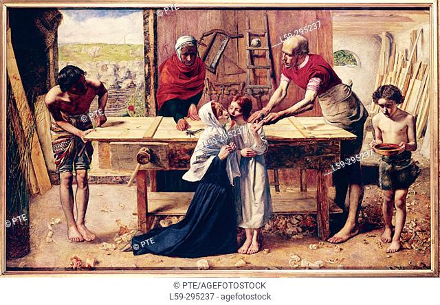 Christ in the House of His Parents ('The Carpenter's Shop', 1849-50) by Sir John Everett Millais (1829-1896)