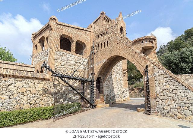 Garraf, Sitges, Catalonia, Spain.Celler Guell by Antoni Gaudi