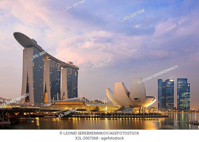 ArtScience Museum and Marina Bay Sands Hotel, Singapore