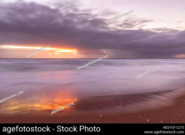Woolamai Surf Beach at atmospheric dusk