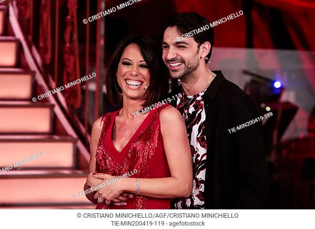 Nunzia De Girolamo during the performance at the tv show Ballando con le stelle (Dancing with the stars) Rome, ITALY-20-04-2019