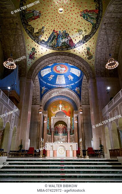 USA, District of Columbia, Washington, Basilica of the National Shrine of the Immaculate Conception, interior