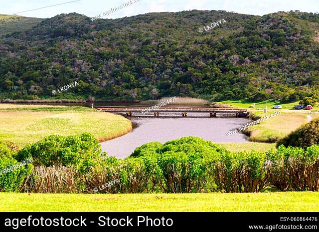 The Gellibrand River flows through 14 kilometres of the Great Otways National Park from Beech Forest to the Shipwreck Coast in the Southern Ocean - Princetown