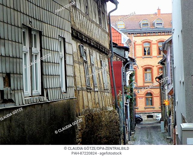 The old town of Muehlhausen in the state of Thuringia in Germany, 13 January 2017. The first historical record of the town appears in a document attributed to...