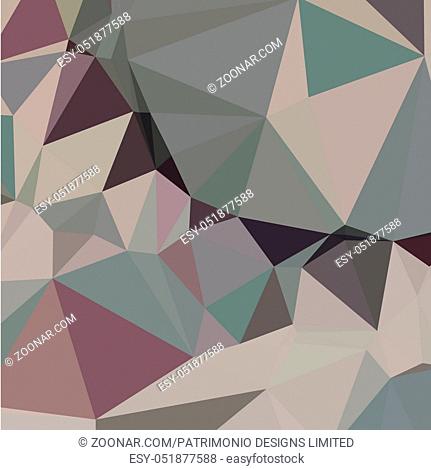 Low polygon style illustration of laurel green abstract geometric background