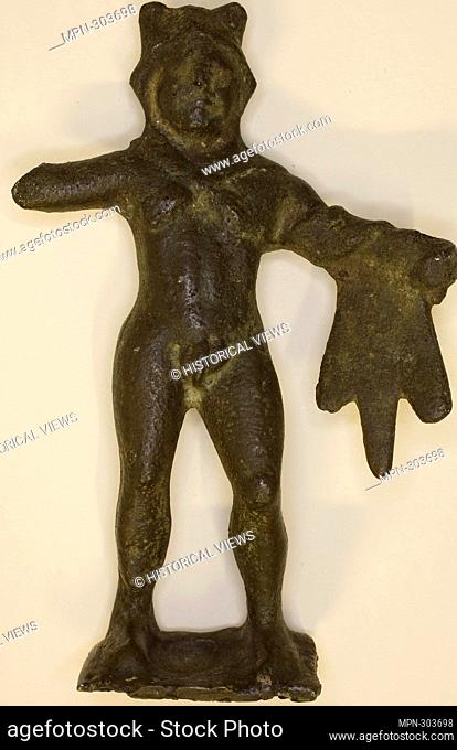 Ancient Etruscan. Statuette of Herakles-3rd/2nd century BC-Etruscan. Bronze. 299 BC-100 BC. Etruria