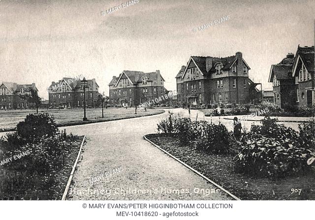The Hackney Union cottage homes at Ongar, Essex. The homes, opened in 1905, housed pauper children away from the workhouse