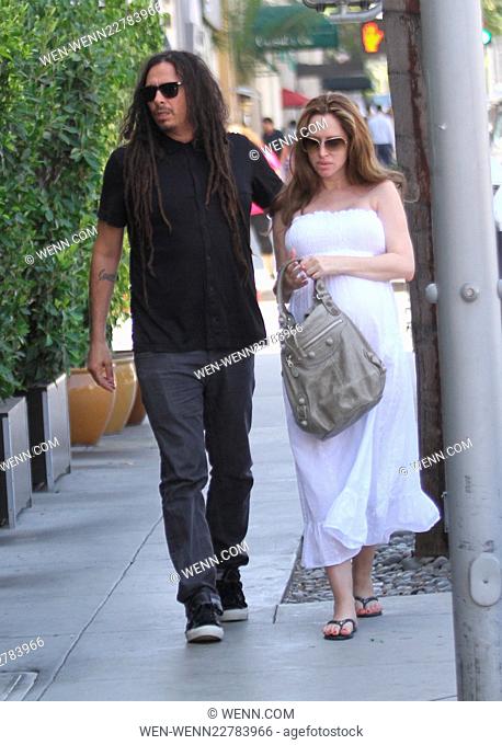 James Shaffer takes his pregnant wife to lunch in Beverly Hills Featuring: James Shaffer, Evis X. Shaffer Where: Los Angeles, California