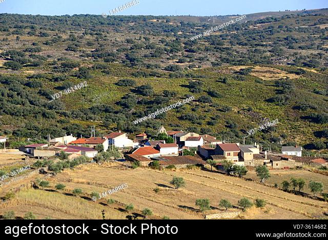 Pinilla de Fermoselle, panoramic view. Arribes del Duero Natural Park, Sayago, Zamora province, Castilla y Leon, Spain